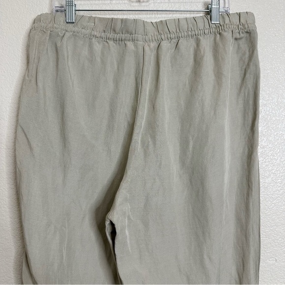 NWT H&M Linen Blend Drawstring Pull On Jogger Pants, Sz Large - Picture 6 of 12